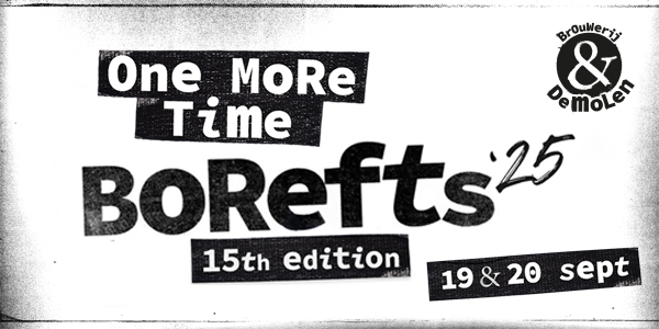 Save the date poster van bierfestival Borefts met de datums 19 en 20 september 2025